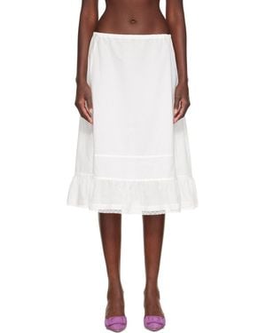 Cou Cou 'The Petticoat' Midi Skirt - White
