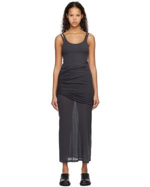 Subtle Le Nguyen Asymmetric Maxi Dress - Black