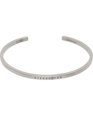 MM6 by Maison Margiela Numeric Minimal Signature Cuff Bracelet - Black