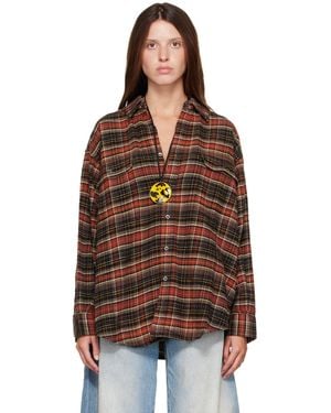 R13 Boyfriend Shirt - Brown