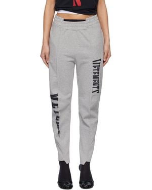 Vetements Cut Up Logo Joggers - Black