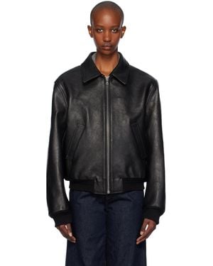 RECTO. Goatskin Leather Jacket - Black