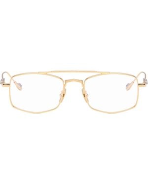Cutler and Gross The Great Frog Edition Bowie Rectangle Glasses - Brown