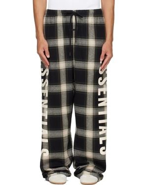 Fear Of God Flannel Lounge Trousers - Black