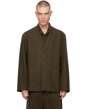 AVIVA JIFEI XUE Khaki Chore Jacket - Brown