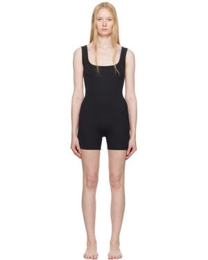 Skims ブラック Cotton Rib ロンパース