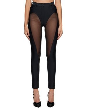Mugler カットアウト レギンス - ブラック