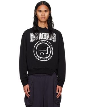 Spencer Badu Cotton Fleece Logo Graphic Sweatshirt - Black