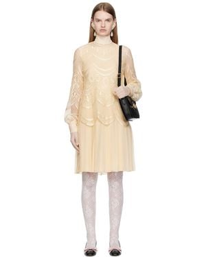 Valentino Layered Midi Dress - Black