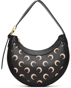 Marine Serre Moon Canvas Eclips Mini Bag - Black