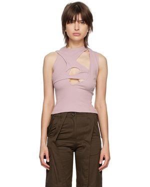 SRVC Cutout Tank Top - Purple