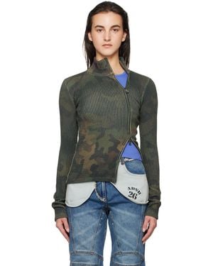 ANDERSSON BELL Camouflage Printed Knit Jumper - Black