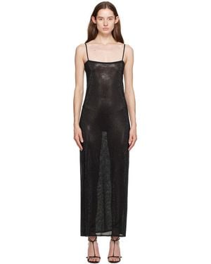 Alexander Wang Black Bead Midi Dress