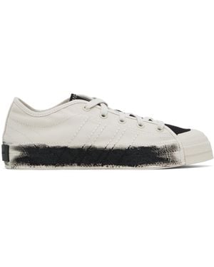 Y-3 オフホワイト＆ブラック Nizza Lo スニーカー