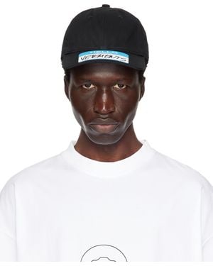 Vetements My Name Sticker Cap - Black
