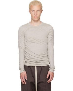 Rick Owens Off- Tower Double Ls T-Shirt - Grey
