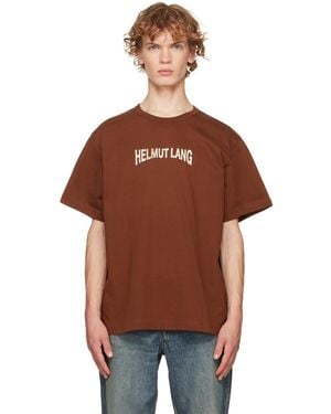 Helmut Lang Ticket T-Shirt - Brown