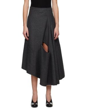 Niccolò Pasqualetti Lacuna Midi Skirt - Black