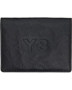 Y-3 Leather Card Holder - Black