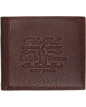 Polo Ralph Lauren Leather Billfold Wallet - Brown