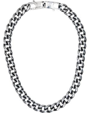 MM6 by Maison Martin Margiela カーブチェーン ネックレス - ブラック