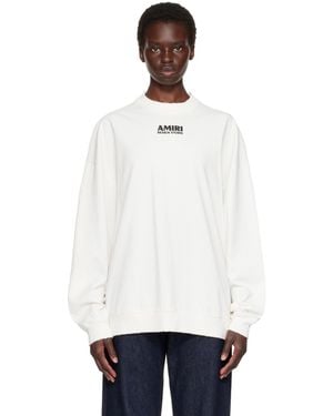 Amiri Off- '1994' Crew Sweatshirt - White