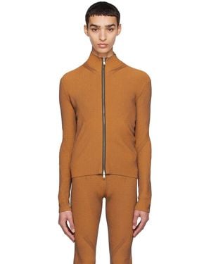 Dion Lee Orange Angled Rib Jumper - Multicolour