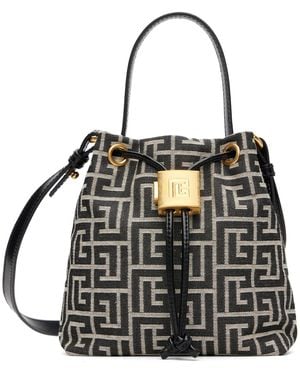 Balmain Pulse Bucket Bag - Black