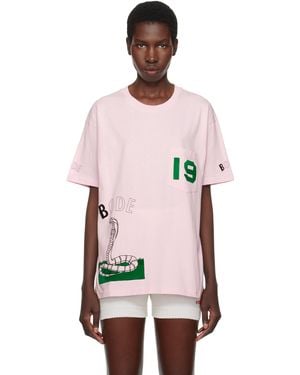 Bode Cobra T-Shirt - Pink