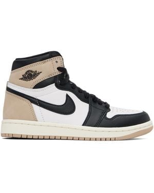 Nike Panelled Leather Air Jordan 1 Sneakers - Black