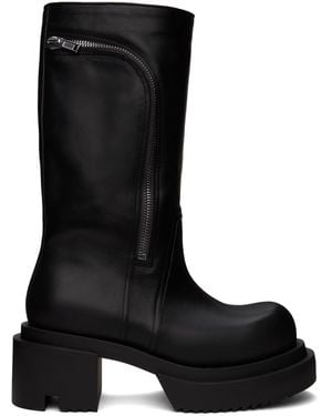 Rick Owens Brown Pull On Bogun Boots for Men | Lyst 
