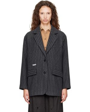 Song For The Mute Single Breasted Over Blazer - Black
