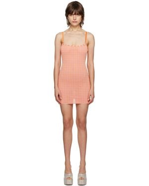 GUIZIO Check Minidress - Black