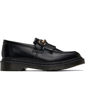 Dr. Martens Adrian Snaffle Smooth Leather Kiltie Loafers - Black