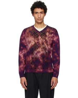 Kiko Kostadinov Hatha V-Neck Knit Jumper - Red