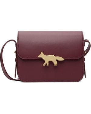 Maison Kitsuné Burgundy Edie Bag - Purple