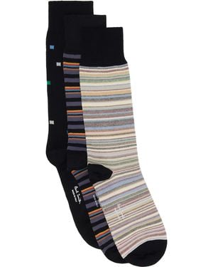 Paul Smith Three-Pack Signature Socks - Black