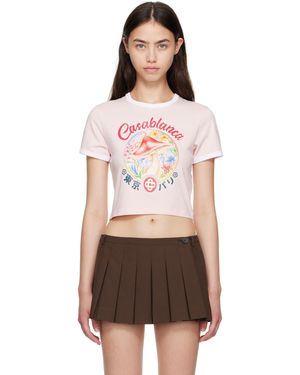 CASABLANCA T-Shirt With Logo - Multicolour