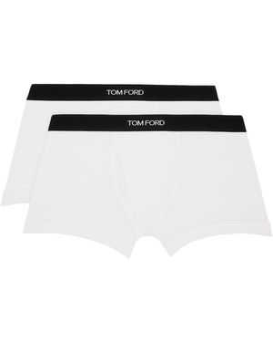 Tom Ford Two-Pack Cotton Boxer Briefs - Black