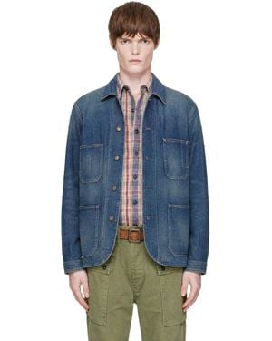 RRL Denim Engineer Jacket - Blue