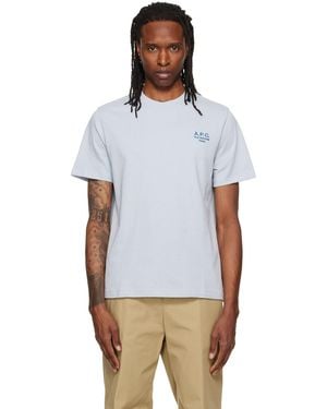 A.P.C. Standard 'Rue Madame' T-Shirt - Blue