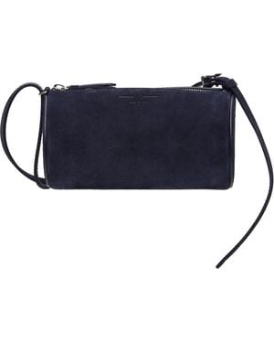 Proenza Schouler Crossbody Silo Suede Bag - Blue