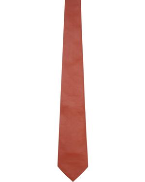 Bottega Veneta Smooth Lambskin Tie - Black