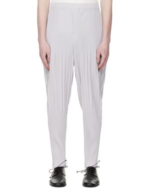 Homme Plissé Issey Miyake Monthly Colours February Trousers - White