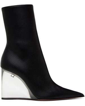 AMINA MUADDI Pernille Half Glass Bootie In - Black