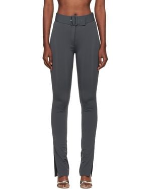 Courreges Buckle Tech Jersey Leggings - Black