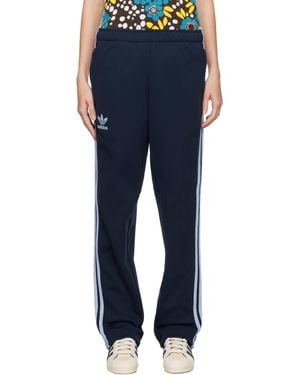 Wales Bonner Adidas Originals Edition Fleece Track Trousers - Blue