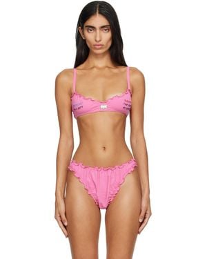 Chopova Lowena 'Feelings' Surprise Bralette - Red