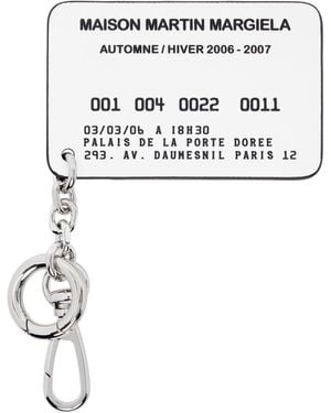 Maison Margiela Cardholder Keychain - White