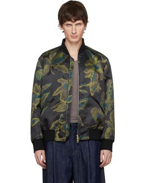 Paul Smith Bohemia Print Bomber Jacket - Black